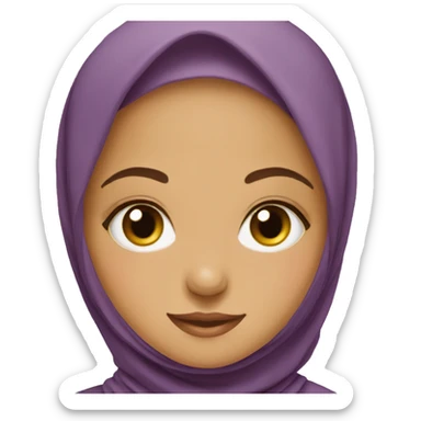 Hijabi girl  sticker