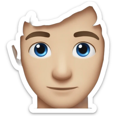 louis tomlinson with blue eyes sticker