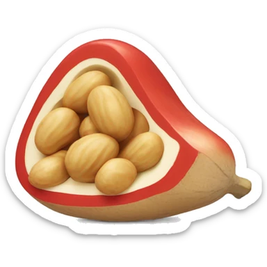 red peanut sup sticker