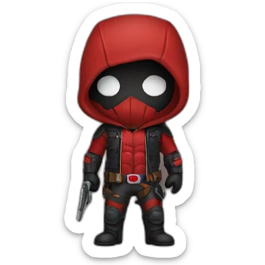 Jason red hood sticker