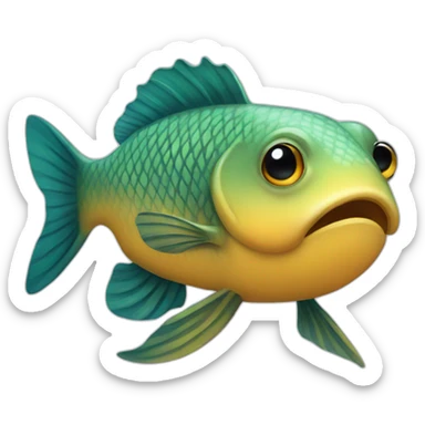 Beloved fish sticker