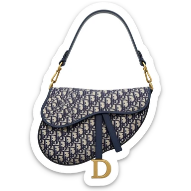 floral dior saddle bag sticker