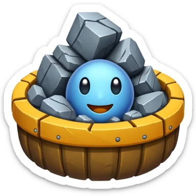 emoji of Austrian ore mine sticker