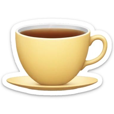 a cup of tea sticker