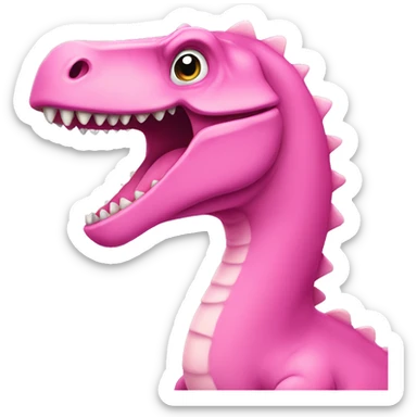 pink dinosaure sticker