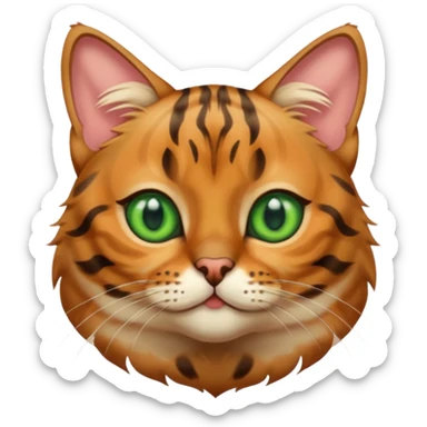 cute Bengal cat sticker