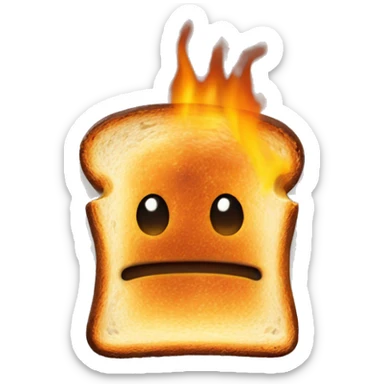 Burnt toast sticker