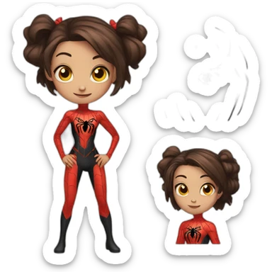 Spider girl sticker