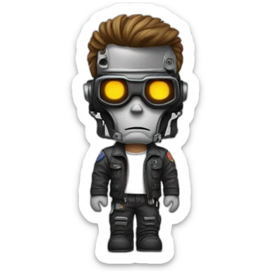 terminator it support, shut down everything sticker