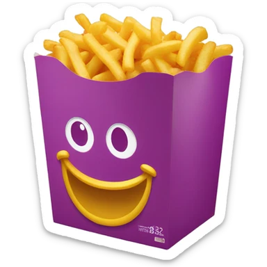 happy meal box gold sticker