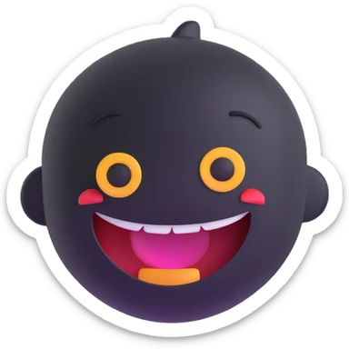 cheerful expression sticker