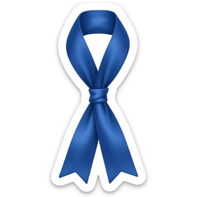 Laço azul escuro sticker