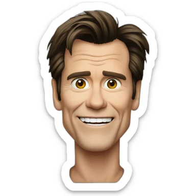 jim carrey inside tv screen sticker