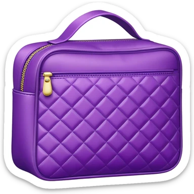 violet cosmetic bag sticker
