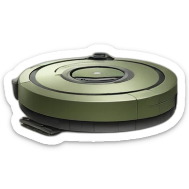 Roomba in world war 2 sticker