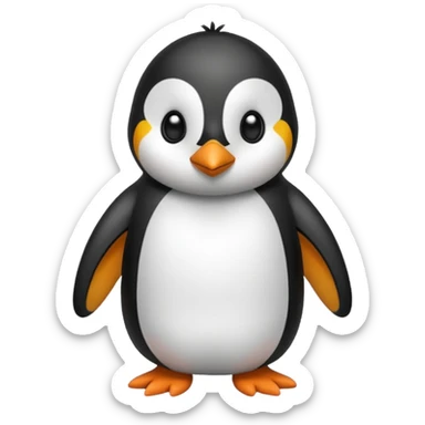 Pinguino con ropa de dormir sticker