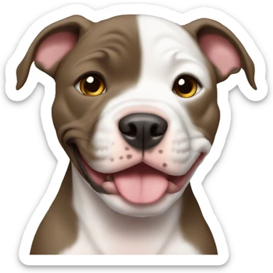 Pitbull puppy sticker