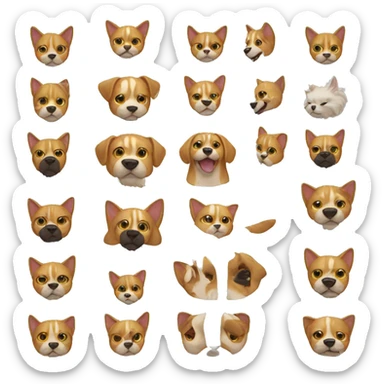 Half Cat Half Dog sticker