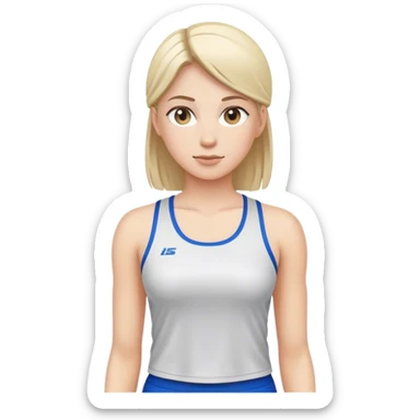 full upper body female front with sports top sticker