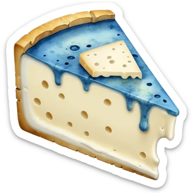 moldy brie cheese slice sticker