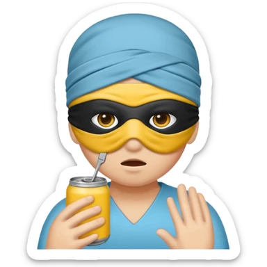 Blindfolded can not see sticker