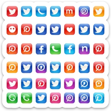 redes sociales sticker