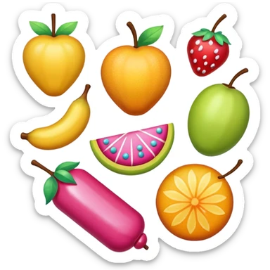 Candy-Coated Fruits sticker