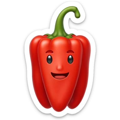 red capsicum  sticker