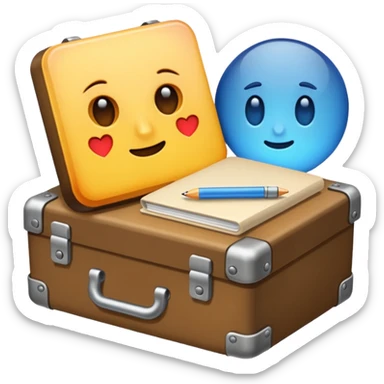 Materials wait for the end sticker