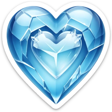 Corazón congelado sticker