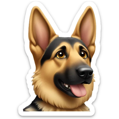 german shepherd dog sticker