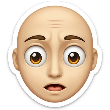 Humping face sticker