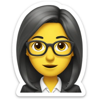 minion businesswoman sticker