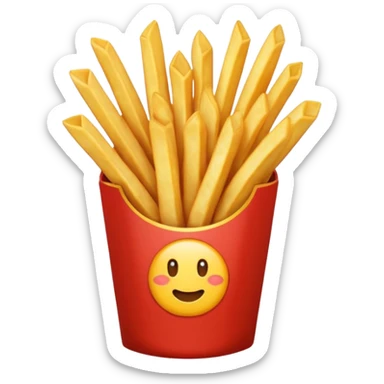 delfin co je frytki sticker