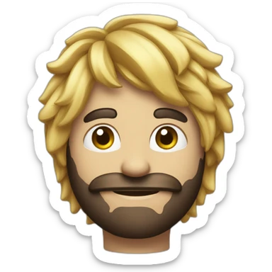 Emoji segurando secador de cabelo e escova com toalha na cabeça  sticker