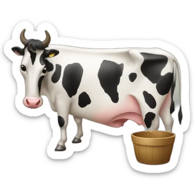 the people milking longue sticker