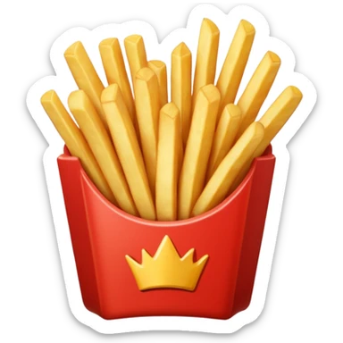 delfin co je frytki sticker