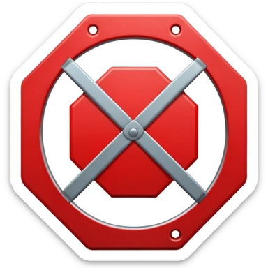 mac os metal mute no sound 🔇 stop sign sticker