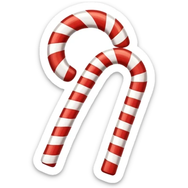 super realistic candy cane drop sticker