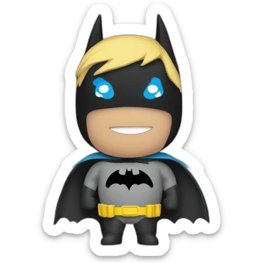 Batman in the Argentine flag sticker