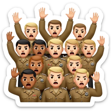 Nazis raving sticker