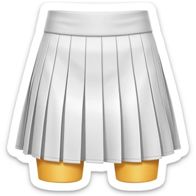 tennis skirt sticker