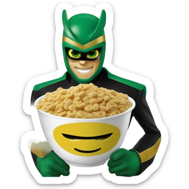 Green hornet cereal now for sale only $9.99 at McDonald’s!!! Budabahbahbah, I’m lovin it! sticker