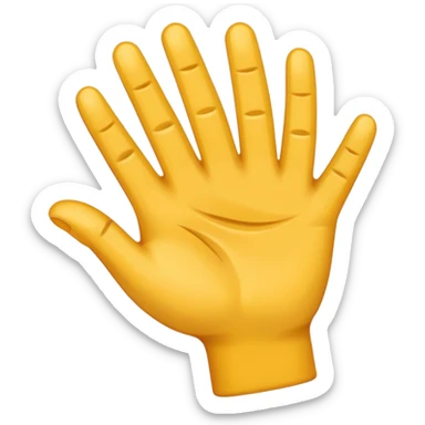 Una mano con 3 dedos sticker