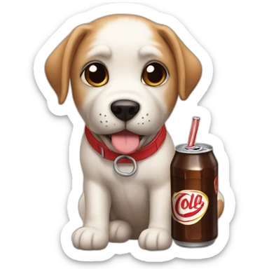 Perrito con cola sticker