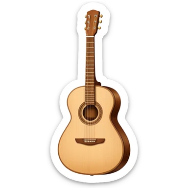 acoustic guitar sticker