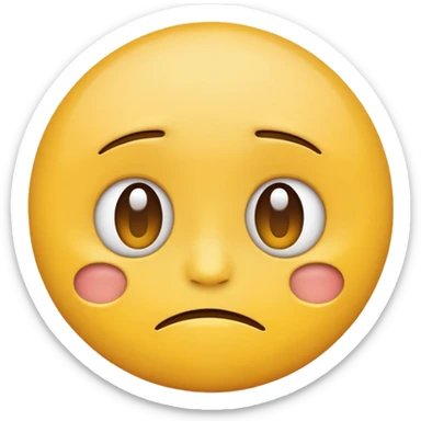 A sad and smug emoji  sticker