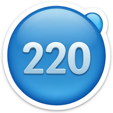 " 2026" text blue  sticker