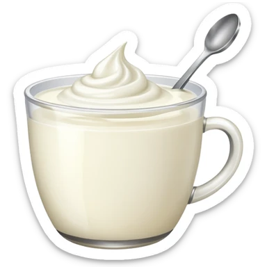 Yogurt de marca sticker