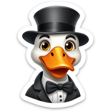 silly goose sticker